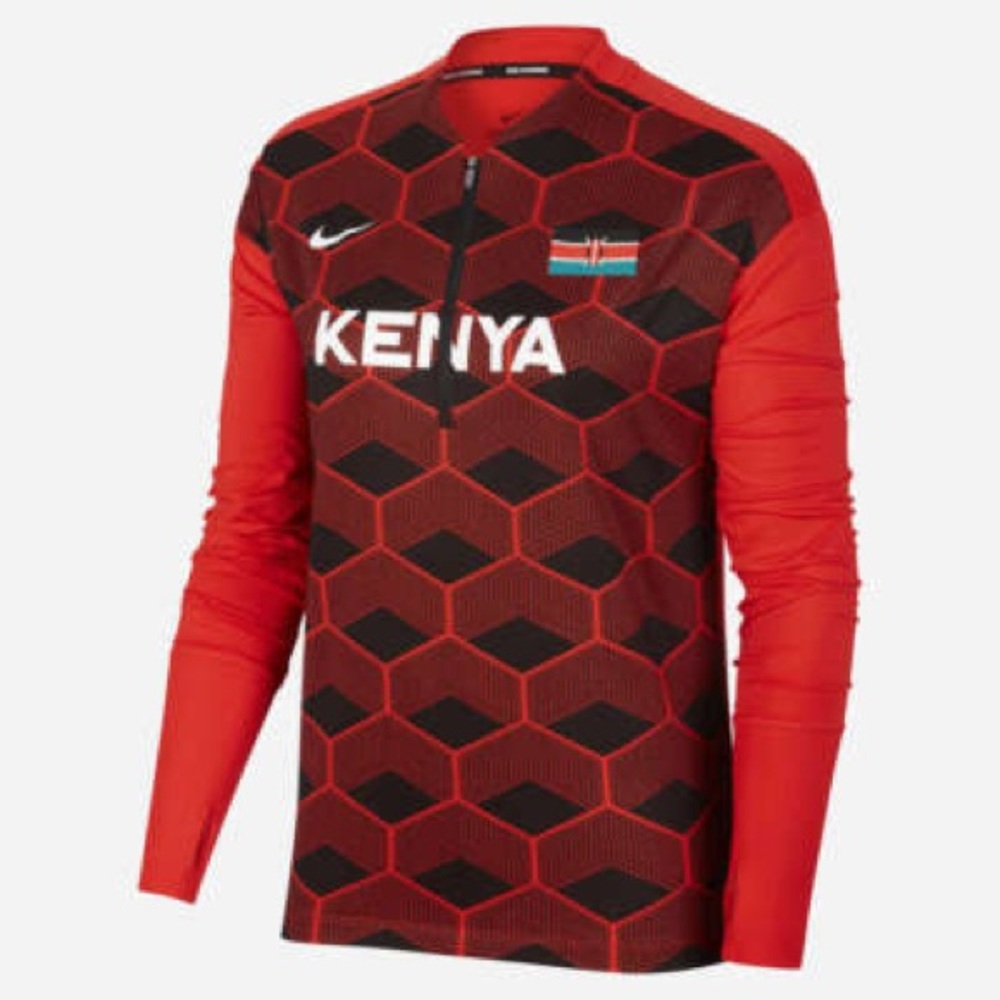 Nike Kenya Element 1/2 zip Long Sleeve Top